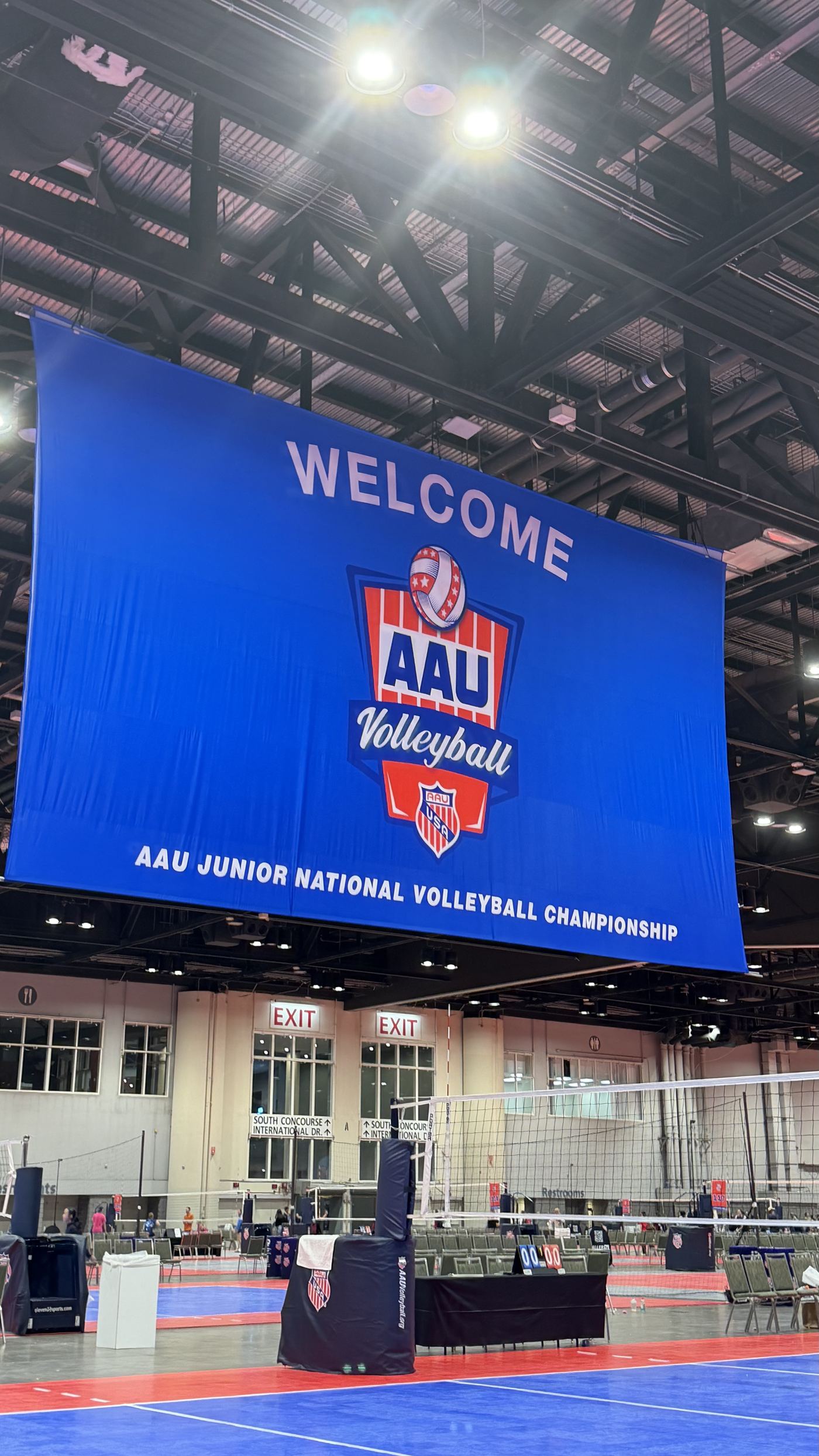 Welcome AAU Junior National Volleyball Championship banner
